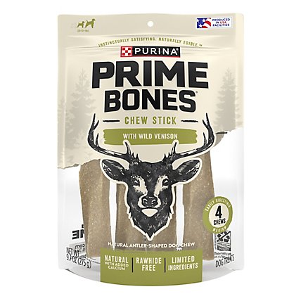Prime Bones Dog Treats Long Lasting Chew Treats With Wild Venison - 9.7 Oz - Image 2
