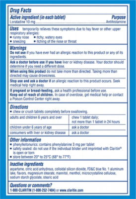 Claritin Chew Tab 10mg Cool Tab - 24 Count - Image 5
