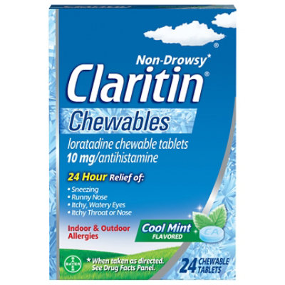Claritin Chew Tab 10mg Cool Tab - 24 Count - Image 1