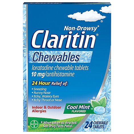 Claritin Chew Tab 10mg Cool Tab - 24 Count
