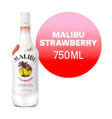 Malibu Flavored Caribbean Rum With Strawberry Liqueur -750 Ml