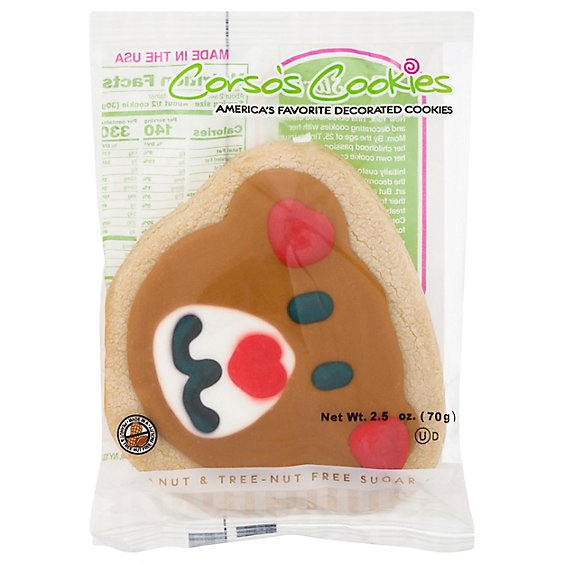 The Decorated Cookie Company Valentines Bear Decorated Sugar Cookies - 2.5 Oz