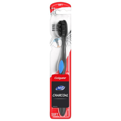 Colgate 360 Charcoal Toothbrush Soft - Each - Image 3