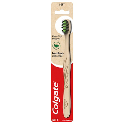 Colgate Bamboo Charcoal Manual Toothbrush Soft - Each - Image 3