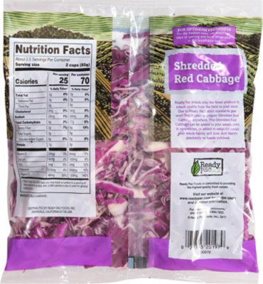 Pearson Cabbage Red Shredded - 8 Oz - Image 5