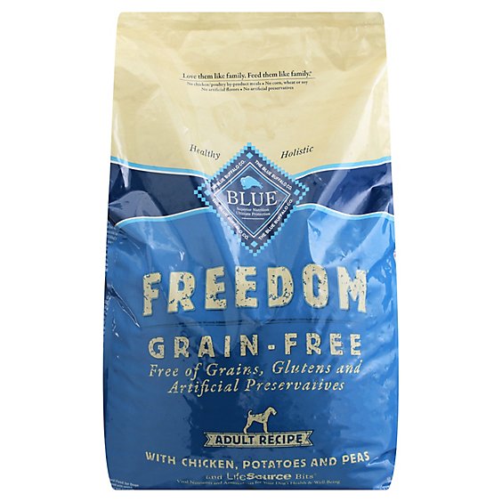 Blue Freedom Grain Free Natural Chicken Adult Dry Dog Food - 20 Lb