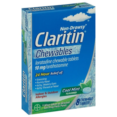 Claritin Chew Tab 10mg Cool Tab - 8 Count