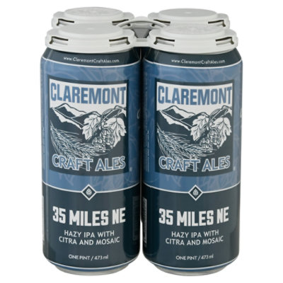 Claremont 35 Miles Ne Ipa In Cans - 4-16 Fl. Oz. - vons