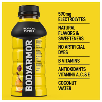 BODYARMOR Tropical Punch Sports Drink - 8-12 Fl. Oz. - Image 4