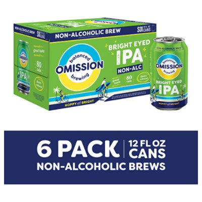 Omission Bright Eyed Non Alcoholic IPA In Cans - 6-12 Fl. Oz. - Image 3