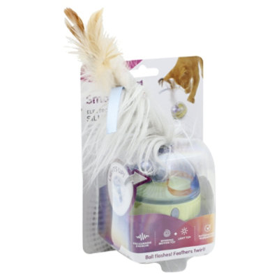 SmartyKat Silly Spinner Electronic Motion Toy Feather Twirl - Each