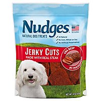 Nudges Natural Dog Treats Jerky Cuts Made With Real Steak - 10 Oz - Image 3