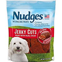 Nudges Natural Dog Treats Jerky Cuts Made With Real Steak - 10 Oz - Image 2