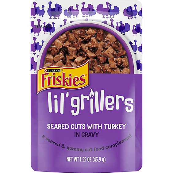 Friskies Cat Food Wet Lil Grillers Turkey - 1.55 Oz