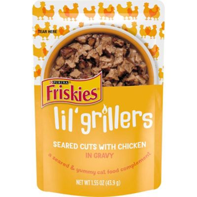 Friskies Cat Food Wet Lil Grillers Chicken - 1.55 Oz - Image 1