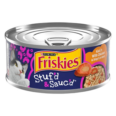 Friskies Stufd & Saucd Cat Food Kickn With Chicken & Drippn In Gravy - 5.5 Oz - Image 1