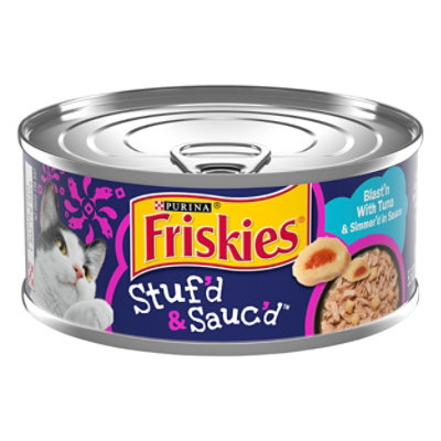 Friskies Cat Food Wet Stufd & Saucd Tuna - 5.5 Oz