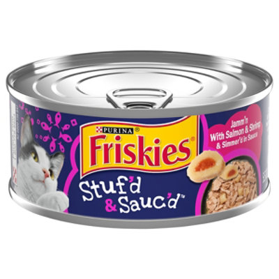 Friskies Cat Food Wet Stufd & Saucd Salmon - 5.5 Oz