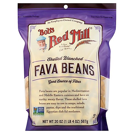 Bobs Red Mill Beans Fava - 20 Oz