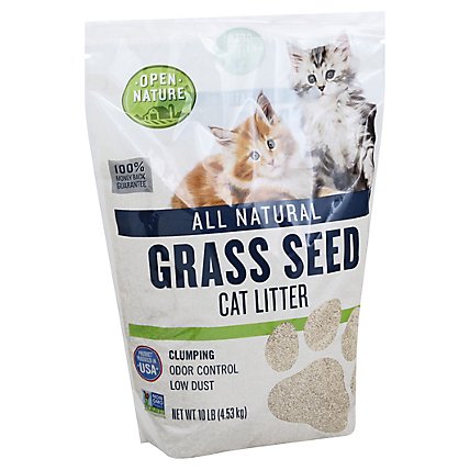 Open Nature Cat Litter Grass Seed - 10 Lb - Image 1