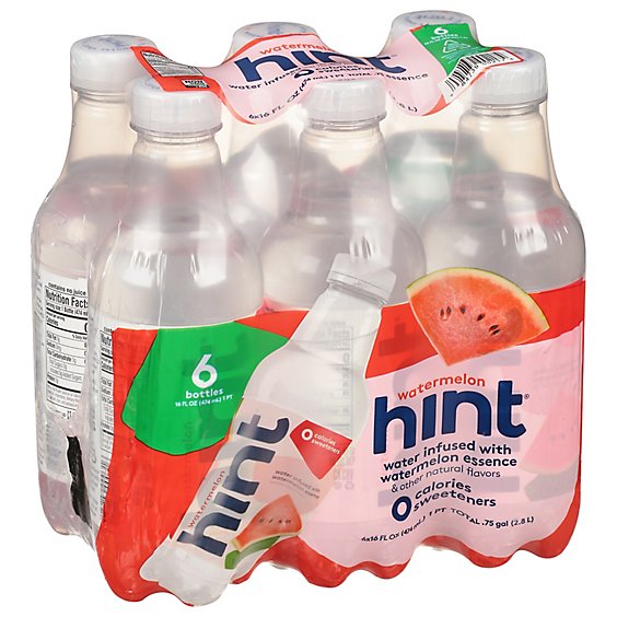 hint Water Infused With Watermelon - 6-16 Fl. Oz.