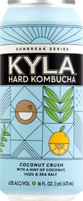 Kyla Hard Kombucha Sunbreak 1 Coconut Blue Crush In Cans - 16 Fl. Oz. - Image 2