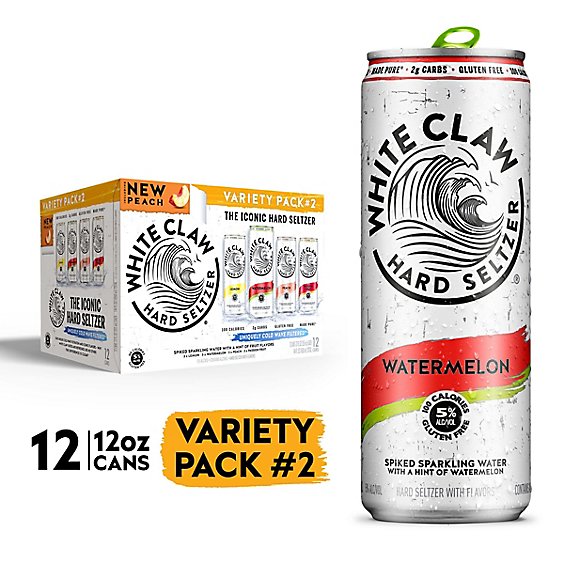 White Claw Spiked Sparkling Water Variety Pack No. 2 Cans - 12-12 Fl. Oz.