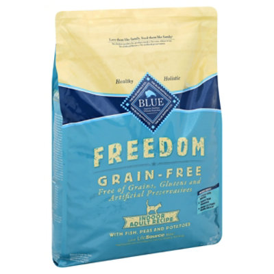 Blue Freedom Grain Free Natural Fish Indoor Adult Dry Cat Food - 9.5 Lb - Image 1