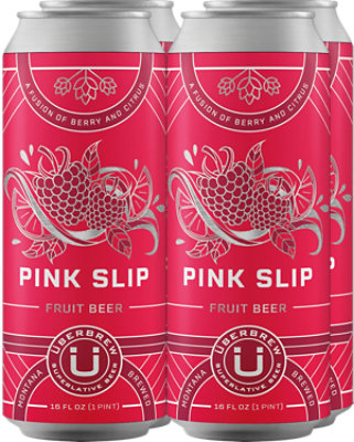 Uberbrew Pink Slip Can - 4-16 Fl. Oz. - Image 1