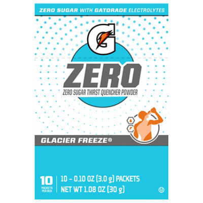 Gatorade Powder Glacier Freeze 16.9 Fl Oz 10 Count - .84 Oz