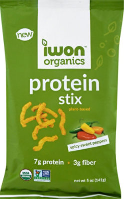 Iwon Organics Sticks Prtn Spcy Swt Pprs - 5 Oz - Image 2