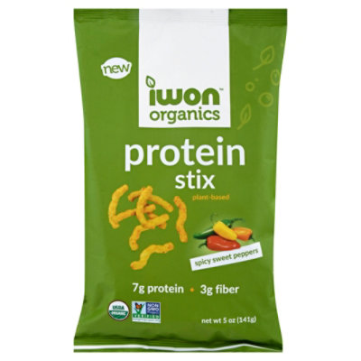 Iwon Organics Sticks Prtn Spcy Swt Pprs - 5 Oz - Image 1