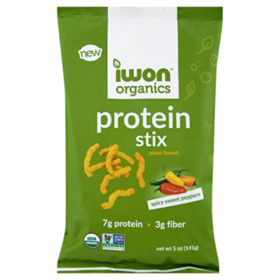  Iwon Organics Sticks Prtn Spcy Swt Pprs - 5 Oz 