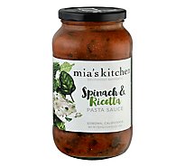 Mias Kitchen Sauce Spinach Ricotta - 25.5 Oz