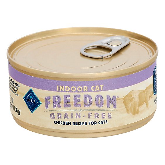 BLUE Freedom Cat Food Indoor Grain Free Natural Chicken Recipe - 5.5 Oz