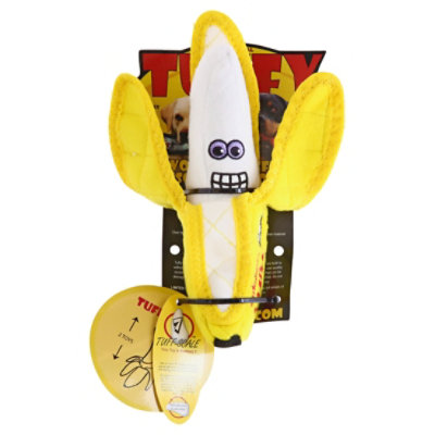 Tuffy Funny Food Banana Dog Toy