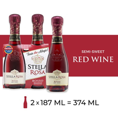 Stella Rosa Rosso Semi Sweet Red Wine - 2-187 Ml - randalls