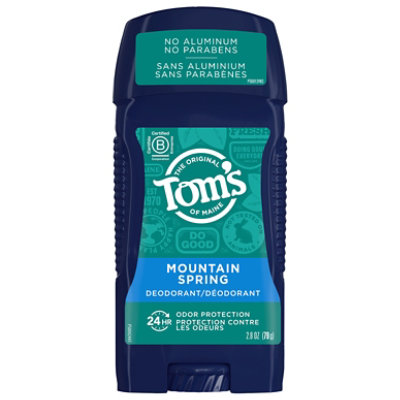 Tom's of Maine Long Lasting Wide Stick Deodorant Mountain Spring - 2.8 Oz - Image 1