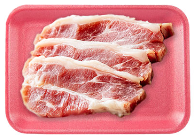 Meat Counter Pork Chop Loin Cutlet Thin Boneless - 1.0 LB - Image 1