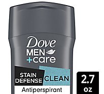 Dove Men+Care Antiperspirant Solid Invisible Stain Defense Cool - 2.7 Oz