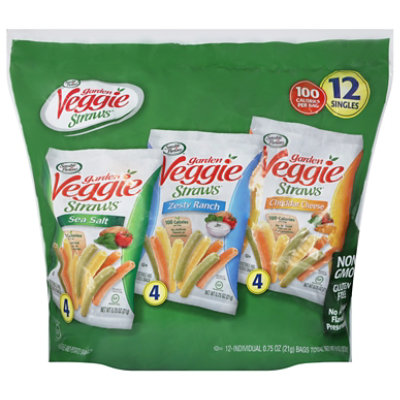 Sensible Portions Garden Veggie Straws Variety Pack - 12-0.75 Oz