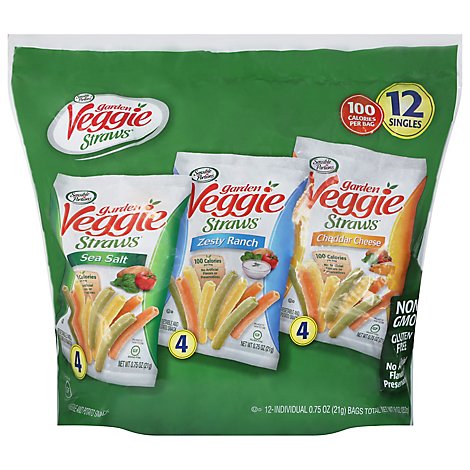 Sensible Portions Garden Veggie Straws Variety Pack - 12-0.75 Oz