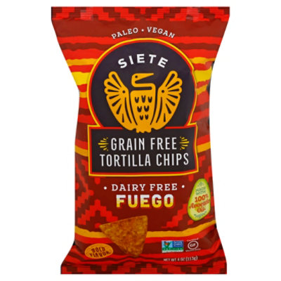 Siete Grain Free Fuego Tortilla Chips 4 Oz JewelOsco