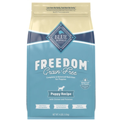 BLUE Freedom Dog Food Puppy Grain Free Natural Chicken Recipe - 4 Lb