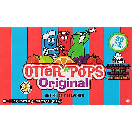 Otter Pops Original Assorted Ice Pops - 80-1 Oz - Image 6