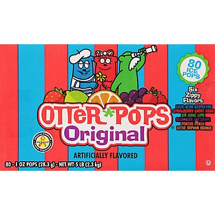 Otter Pops Original Assorted Ice Pops - 80-1 Oz - Image 2
