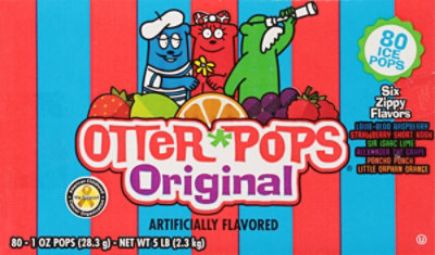 Otter Pops Original Assorted Ice Pops - 80-1 Oz - Image 2