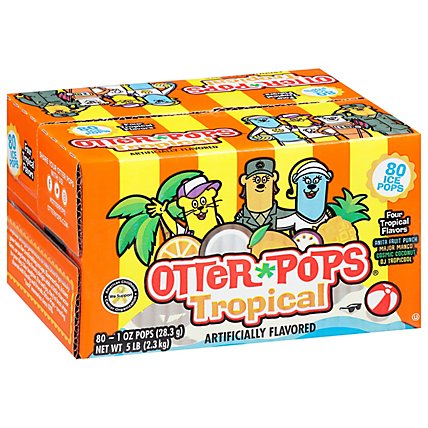 Otter Pops Tropical Ice Pops - 80-1 Oz - Image 1