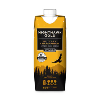Bota Mini Nighthawk Chardonnay Tetra Wine - 500 Ml - Image 2