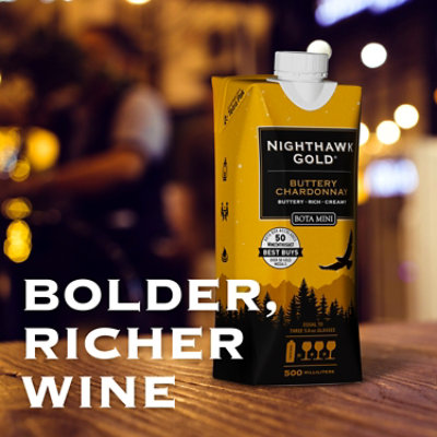 Bota Mini Nighthawk Chardonnay Tetra Wine - 500 Ml - Image 7